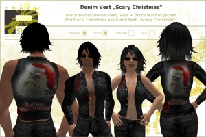 Denim Vest Christmas Edition